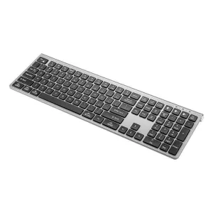 مفاتيح كاملة الحجم لوحة مفاتيح لاسلكية مع . Full Size Keys Wireless Keyboard with 3 Devices