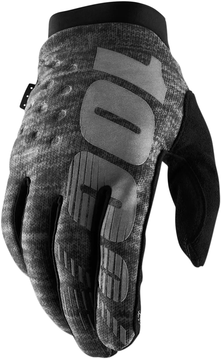 100% Brisker Gloves - Heather Gray - Small 10003-00020