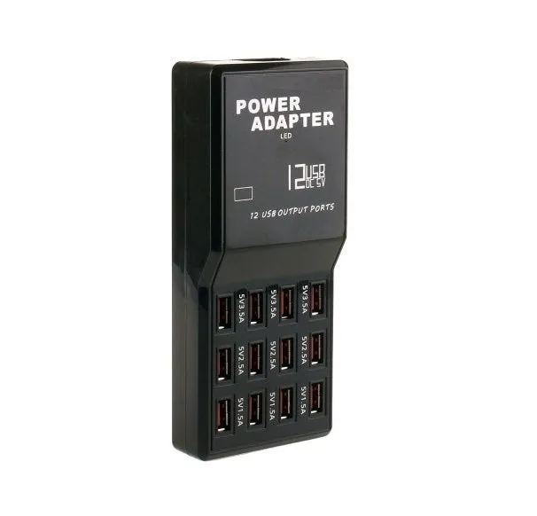 12-Port USB Charging Station | 60W | Fast Charging Hub for Multiple Devices