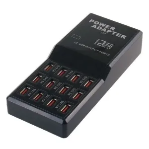 12-Port USB Charging Station | 60W | Fast Charging Hub for Multiple Devices