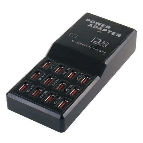 12-Port USB Charging Station | 60W | Fast Charging Hub for Multiple Devices