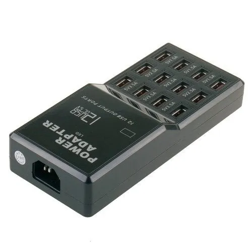 12-Port USB Charging Station | 60W | Fast Charging Hub for Multiple Devices