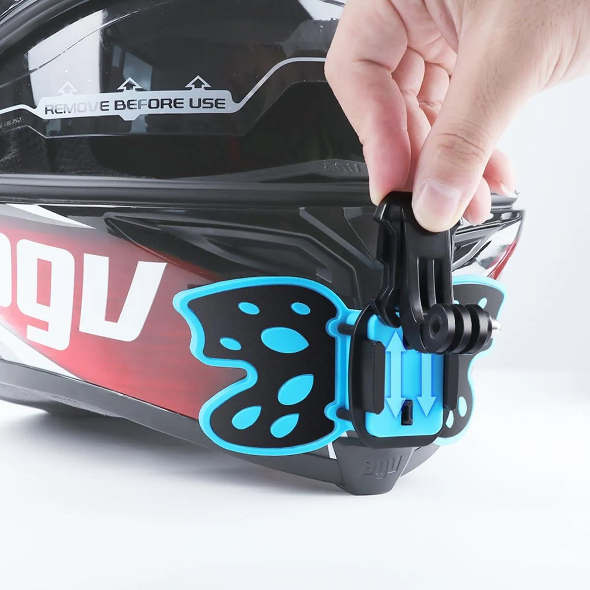 3-way Pivot Arm Butterfly Helmet Mount for Gopro Hero12