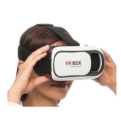 3D VR BOX Virtual Reality Headset Glasses Anti-Radiation Adjustable Screen Headband Latest VR Box for All Android & Iphone for Movies, Gaming Etc