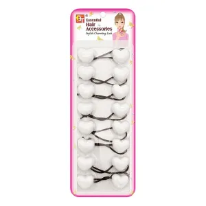 8PCS PONYTAIL HOLDERS HEART