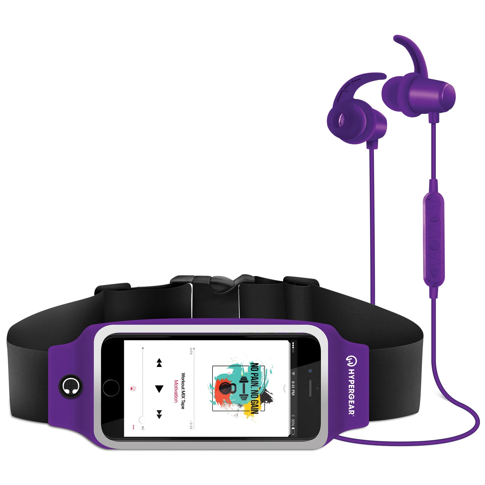 ActiveGear Wireless Earphones   Sport Belt Set
