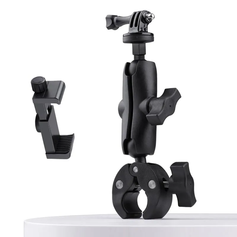 Adjustable 360 Bike Handlebar Mount with Phone Clamp