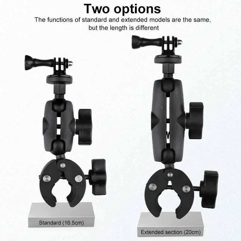 Adjustable 360 Bike Handlebar Mount with Phone Clamp