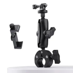 Adjustable 360 Bike Handlebar Mount with Phone Clamp