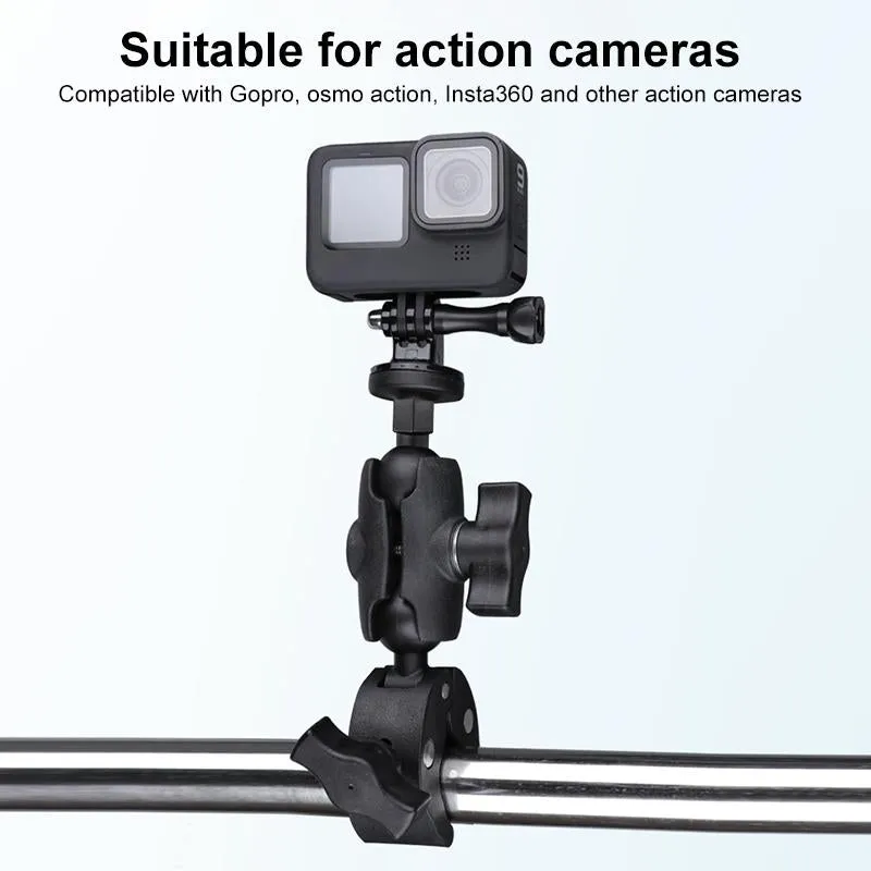 Adjustable 360 Bike Handlebar Mount with Phone Clamp