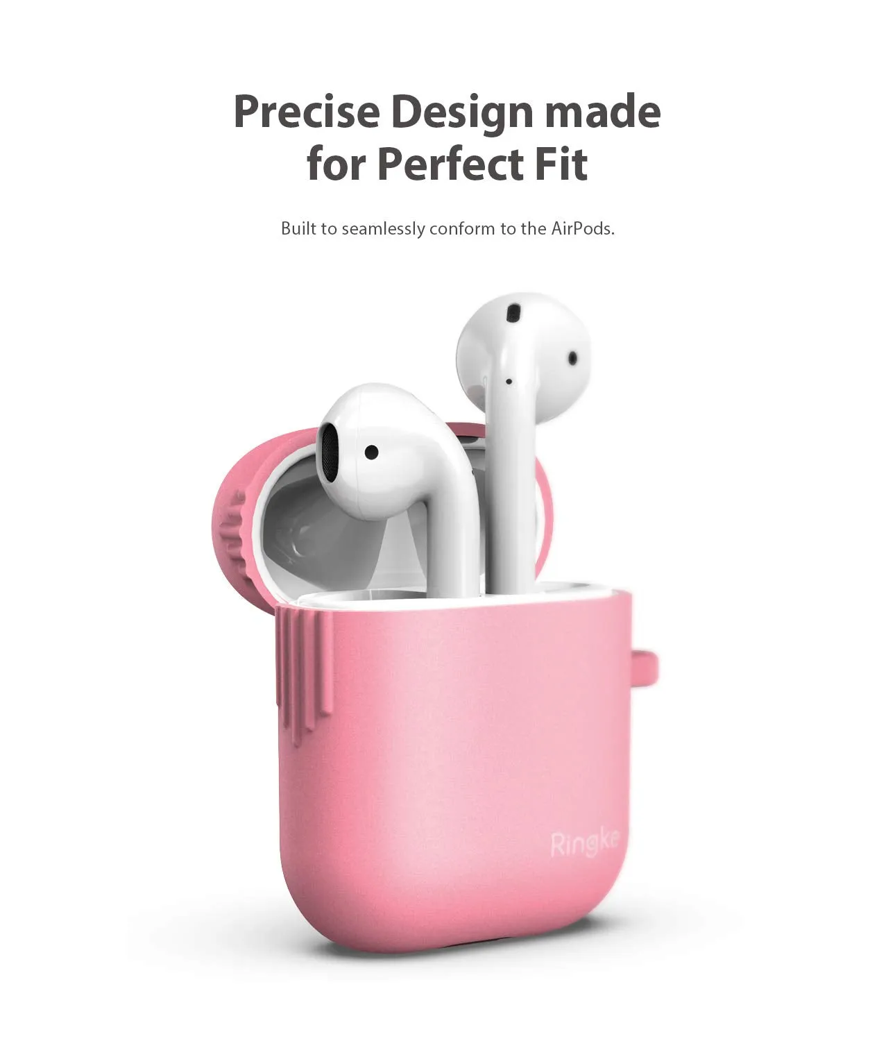 AirPods case (2019) Case Pouch | Silicone - Pink