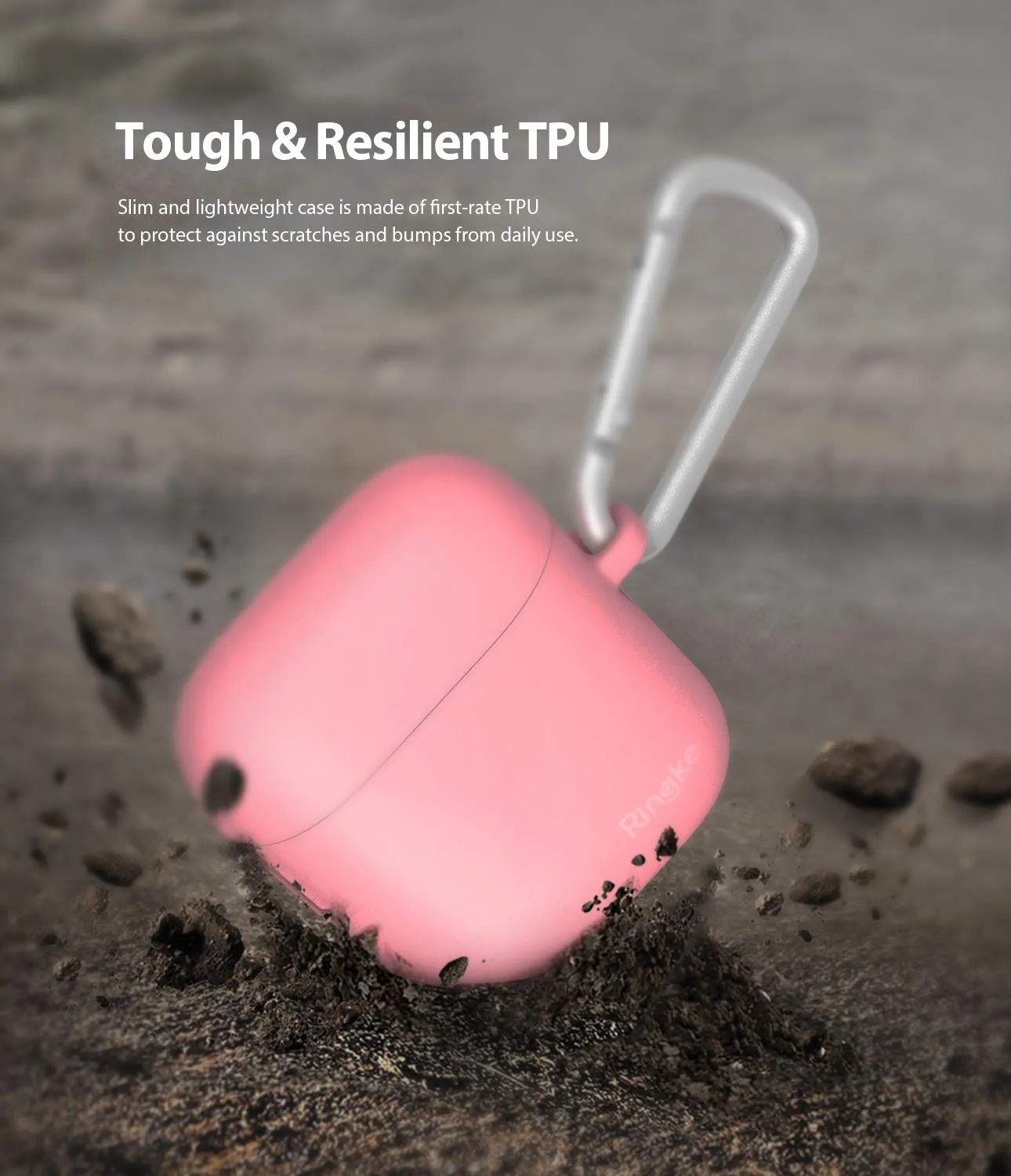 AirPods case (2019) Case Pouch | Silicone - Pink