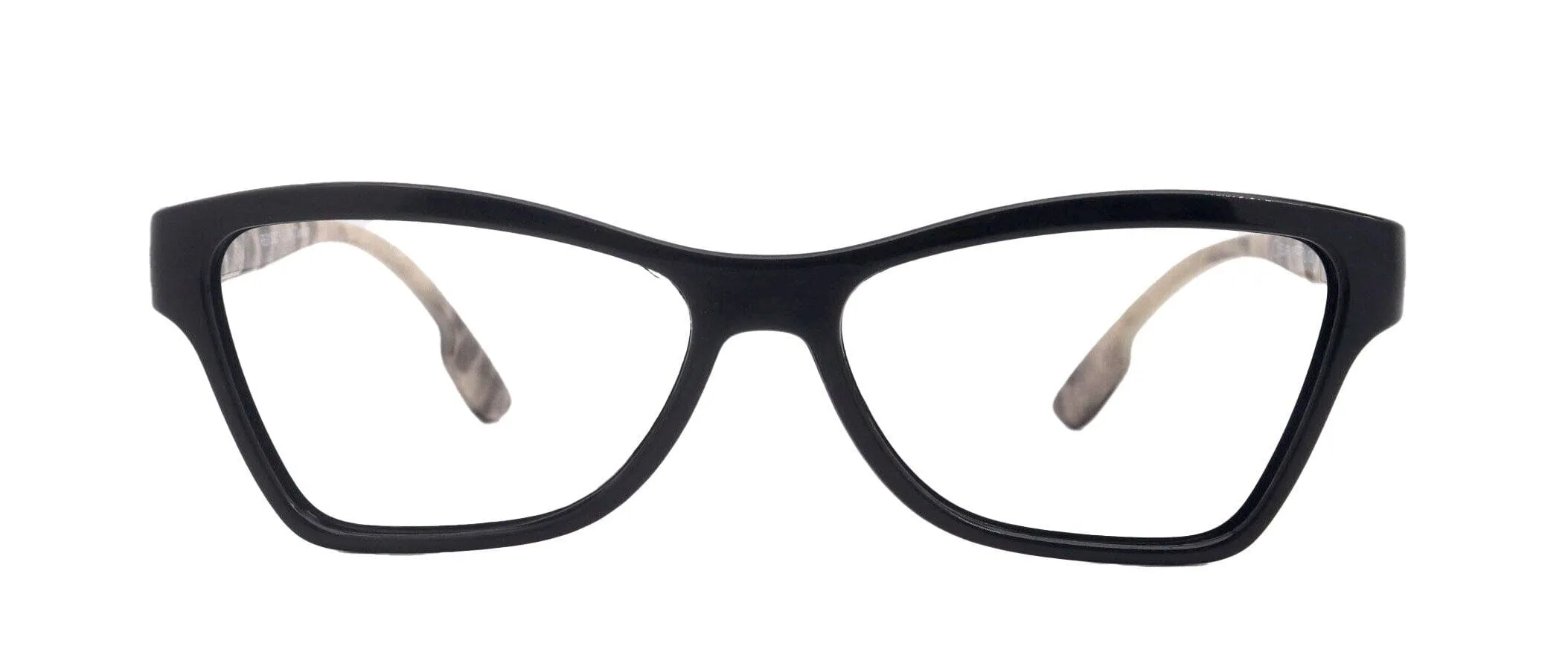 Avian,  (Premium) Reading Glasses, High End Reader  1.25 to  3 Magnifying Eyeglass, Cat Eye (Black N Brown) Feather Pattern. NY Fifth Avenue