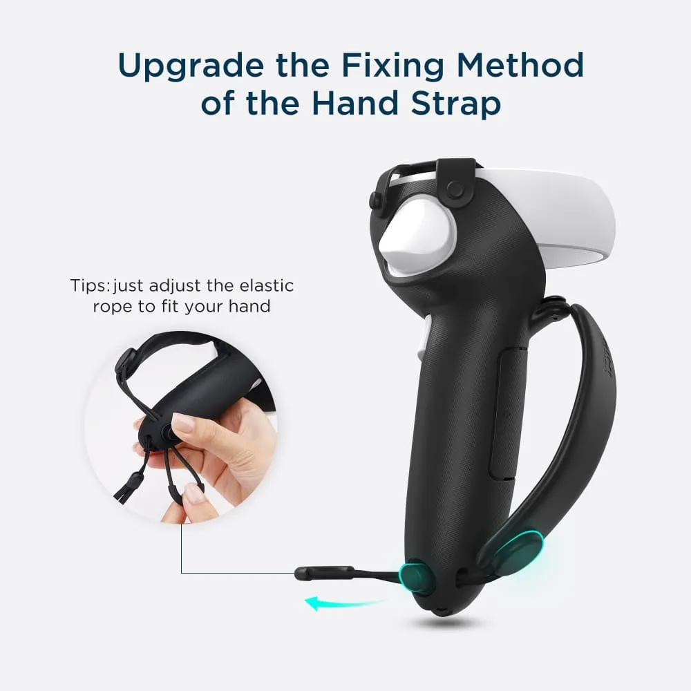 Both Side Controller Grips with Hand Strap for Oculus Quest 2