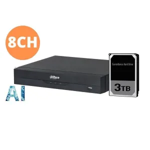 Dahua 8ch NVR with 3TB HDD, DHI-NVR4108HS-8P-AI/ANZ-3TB ( not available )