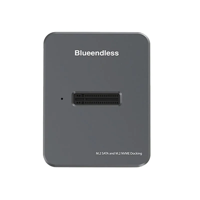 Dual Protocol M.2 Ssd Base for Sata / Nvme Drives Gray