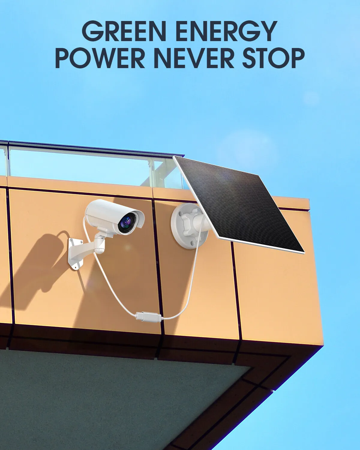 EBL 5W Solar Panel for Wireless Outdoor Security Camera