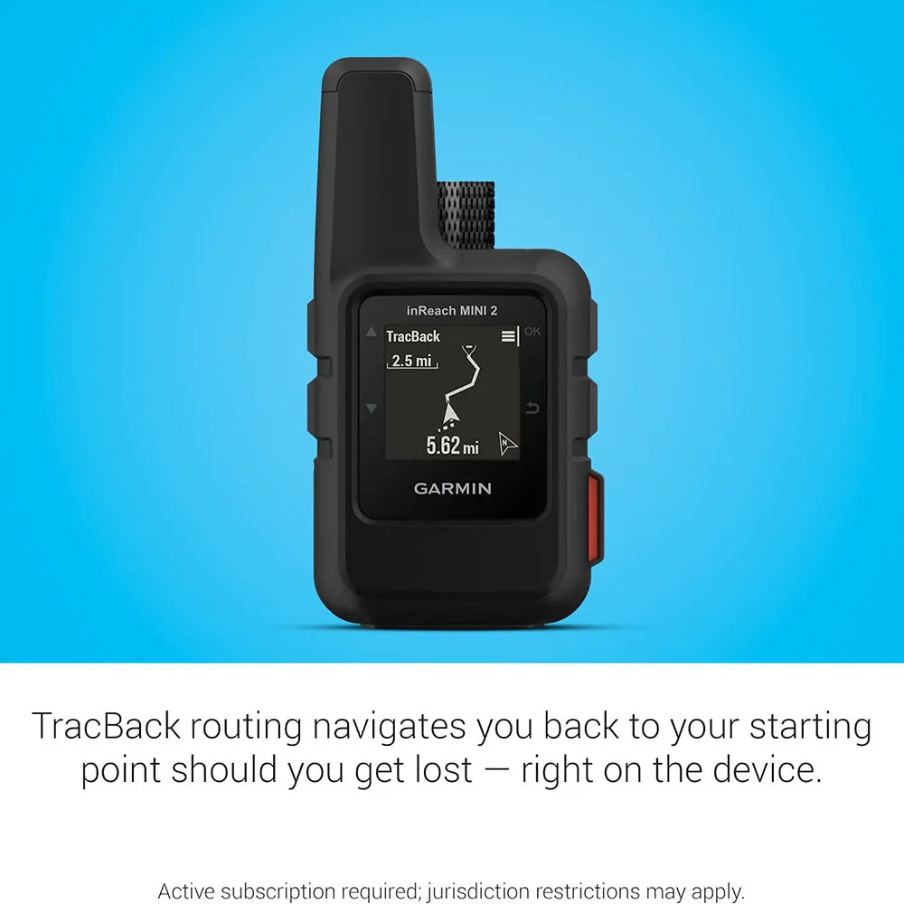 Garmin In-Reach Mini 2 Black Hiking Handheld Lightweight and Compact Satellite Communicator -010-02602-01