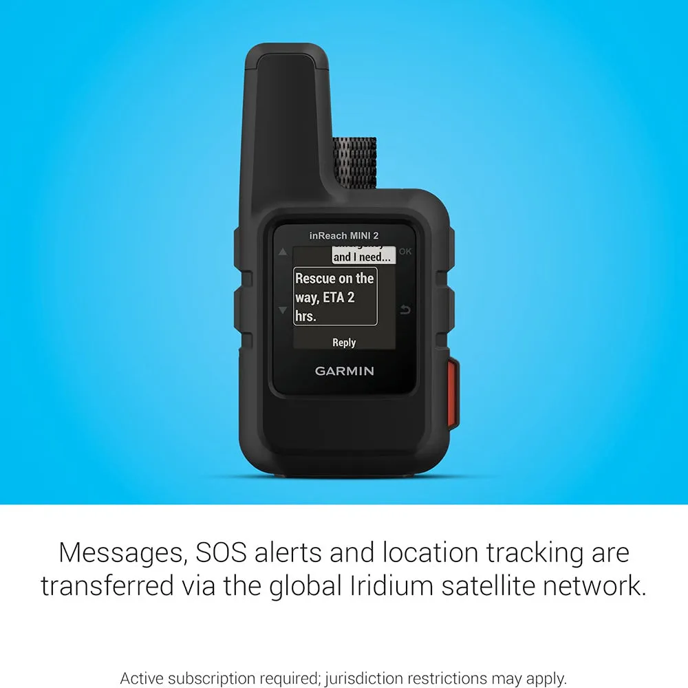 Garmin In-Reach Mini 2 Black Hiking Handheld Lightweight and Compact Satellite Communicator -010-02602-01