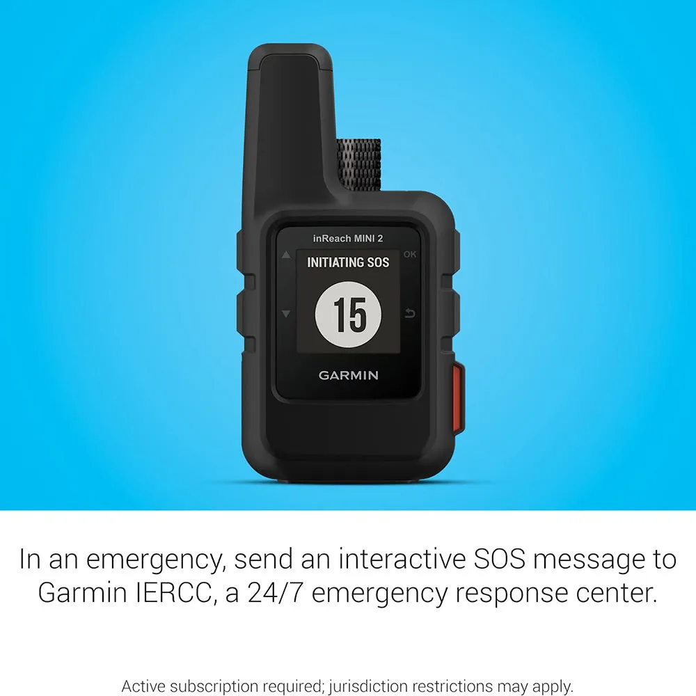 Garmin In-Reach Mini 2 Black Hiking Handheld Lightweight and Compact Satellite Communicator -010-02602-01