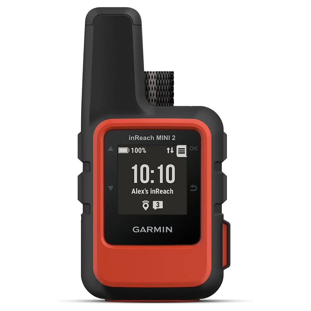 Garmin inReach Mini 2 Flame Red Hiking Handheld Lightweight and Compact Satellite Communicator - 010-02602-00