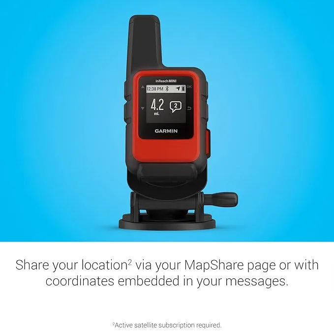 Garmin inReach Mini 2 Marine Bundle Portable Boating Handheld Compact Satellite Communicator - 010-02602-30