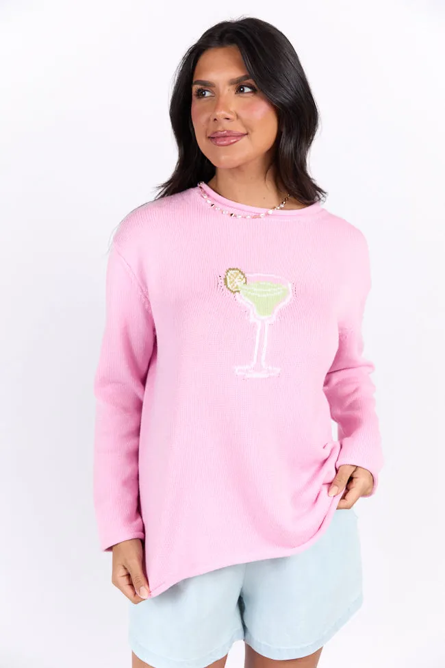 Hand Me A Margarita Pink Sweater