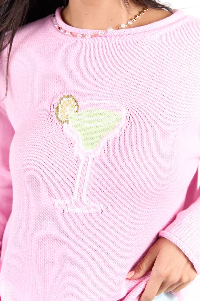 Hand Me A Margarita Pink Sweater