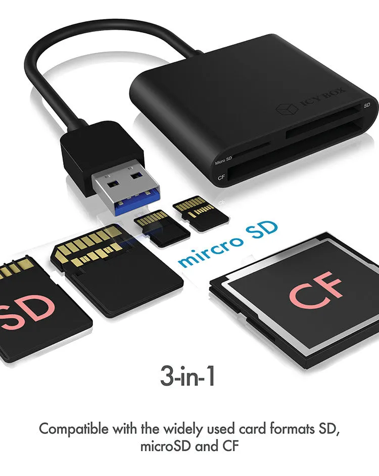 Icy Box Card Reader Ib-Cr301-U3 - Usb 3.0