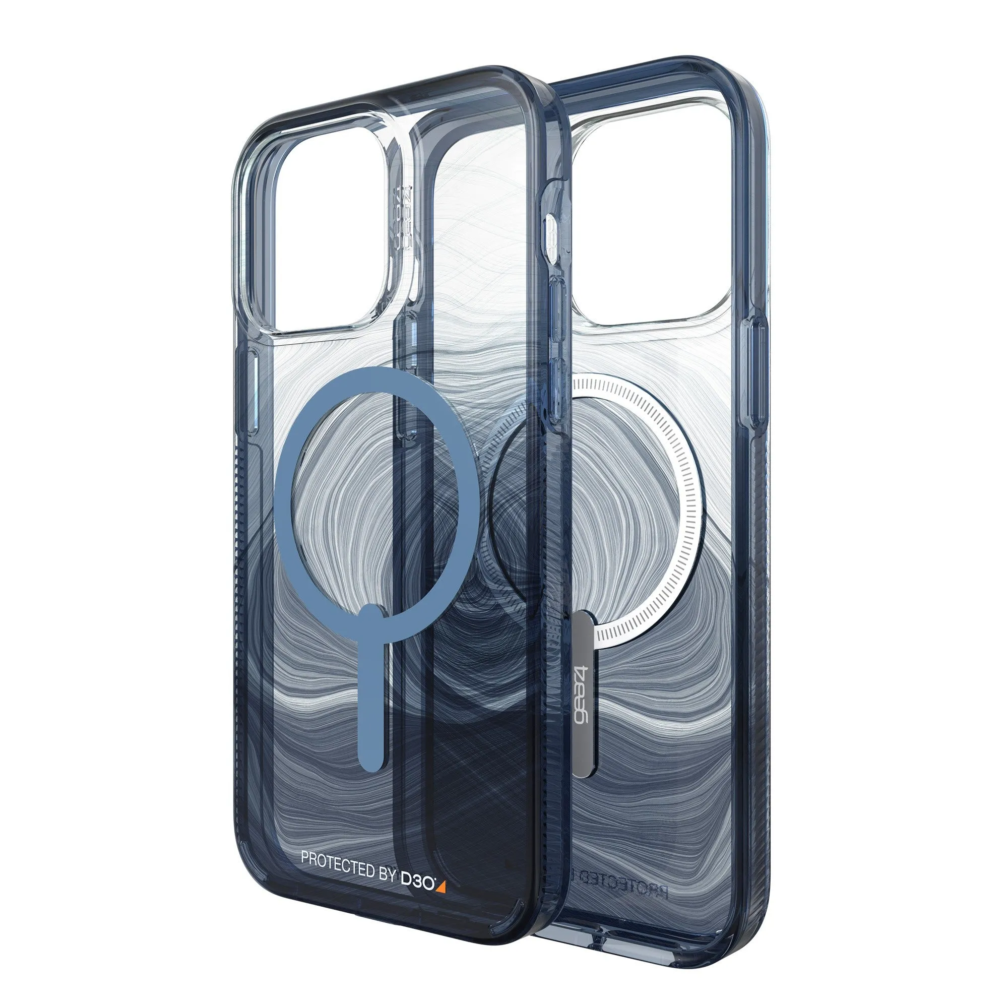 iPhone 14 Pro Max Gear4 D3O Milan Snap Case - Blue Swirl - 15-10146