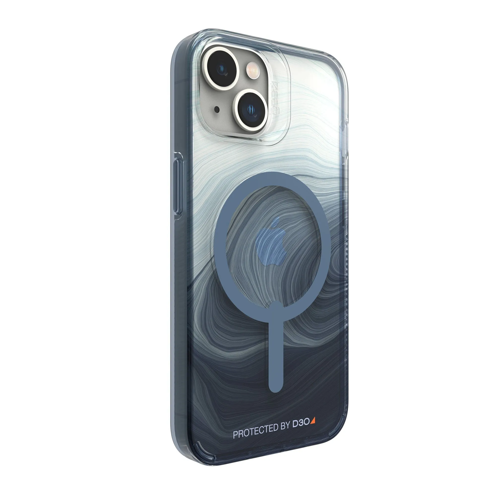iPhone 14/13 Gear4 D3O Milan Snap Case - Blue Swirl - 15-10847