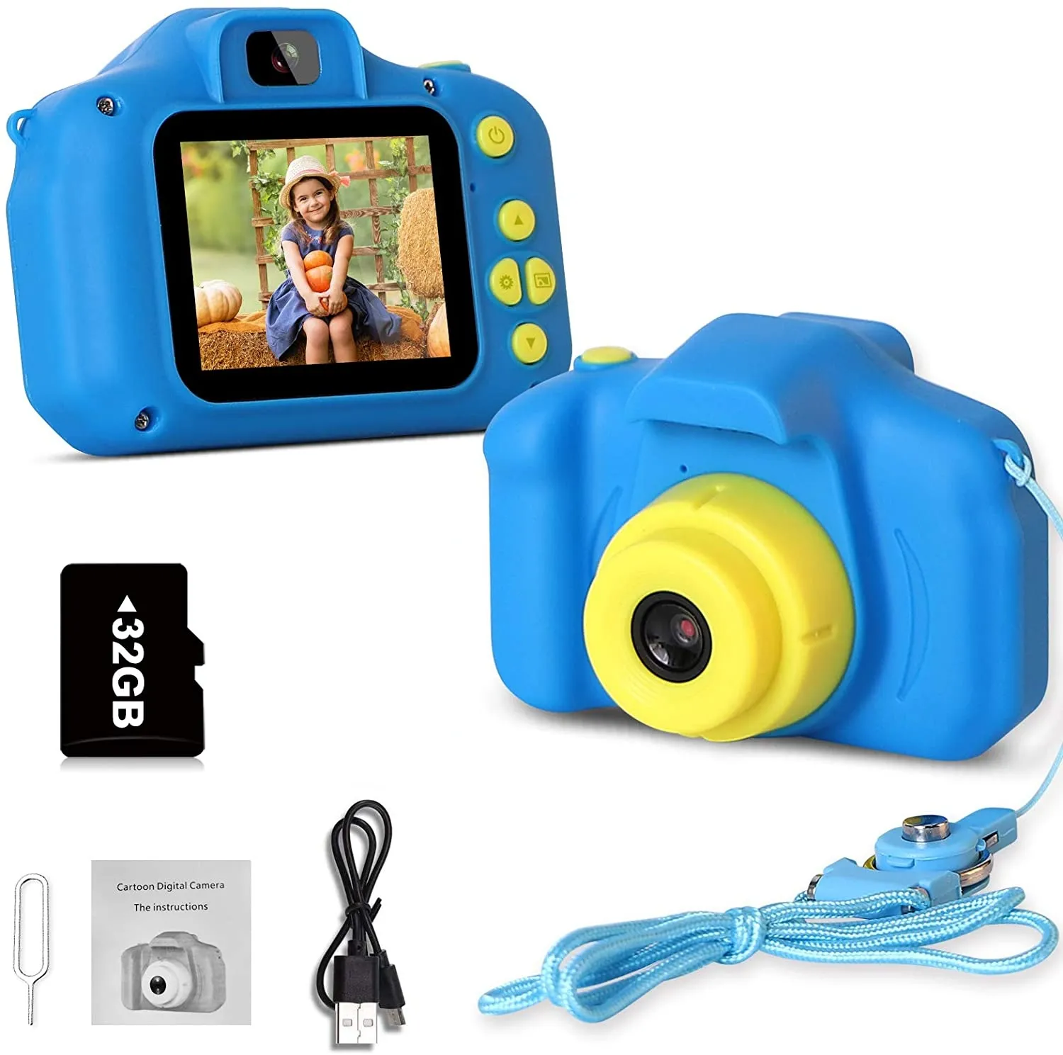 Kids Camera Girl's Gift, 1080P HD Digital Toddler Camera