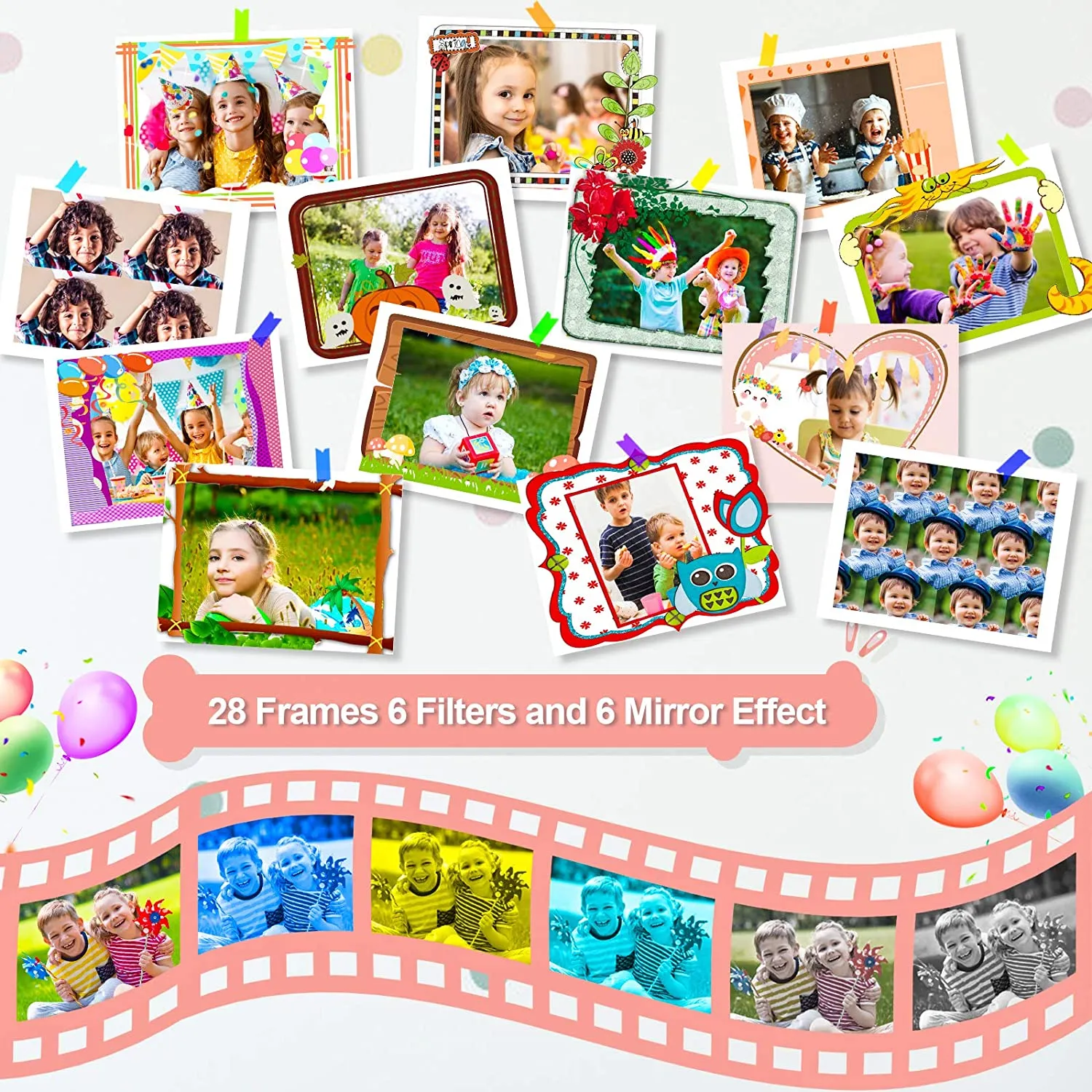 Kids Camera Girl's Gift, 1080P HD Digital Toddler Camera