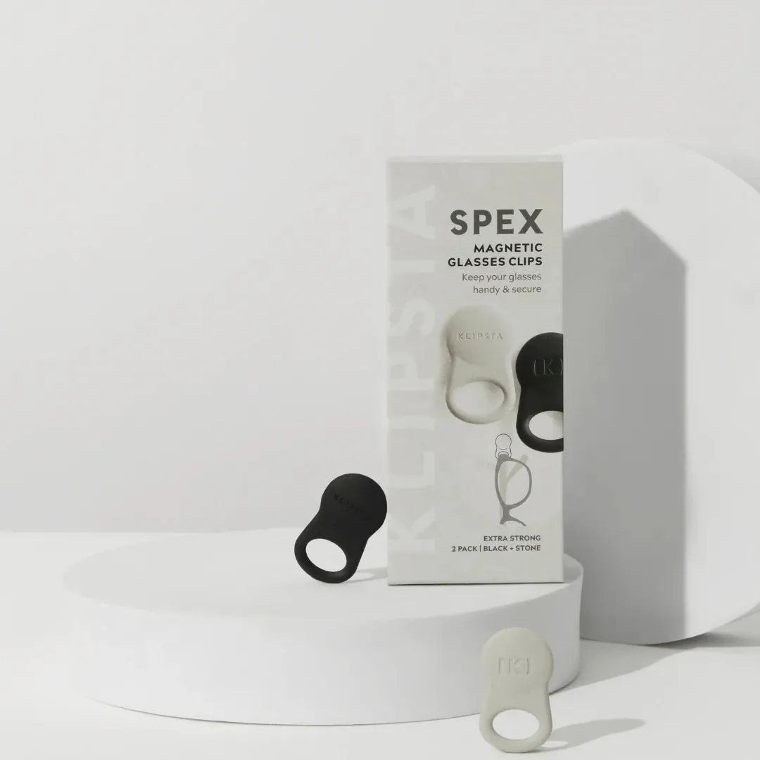 Klipsta Spex Glasses Clips Black/Stone