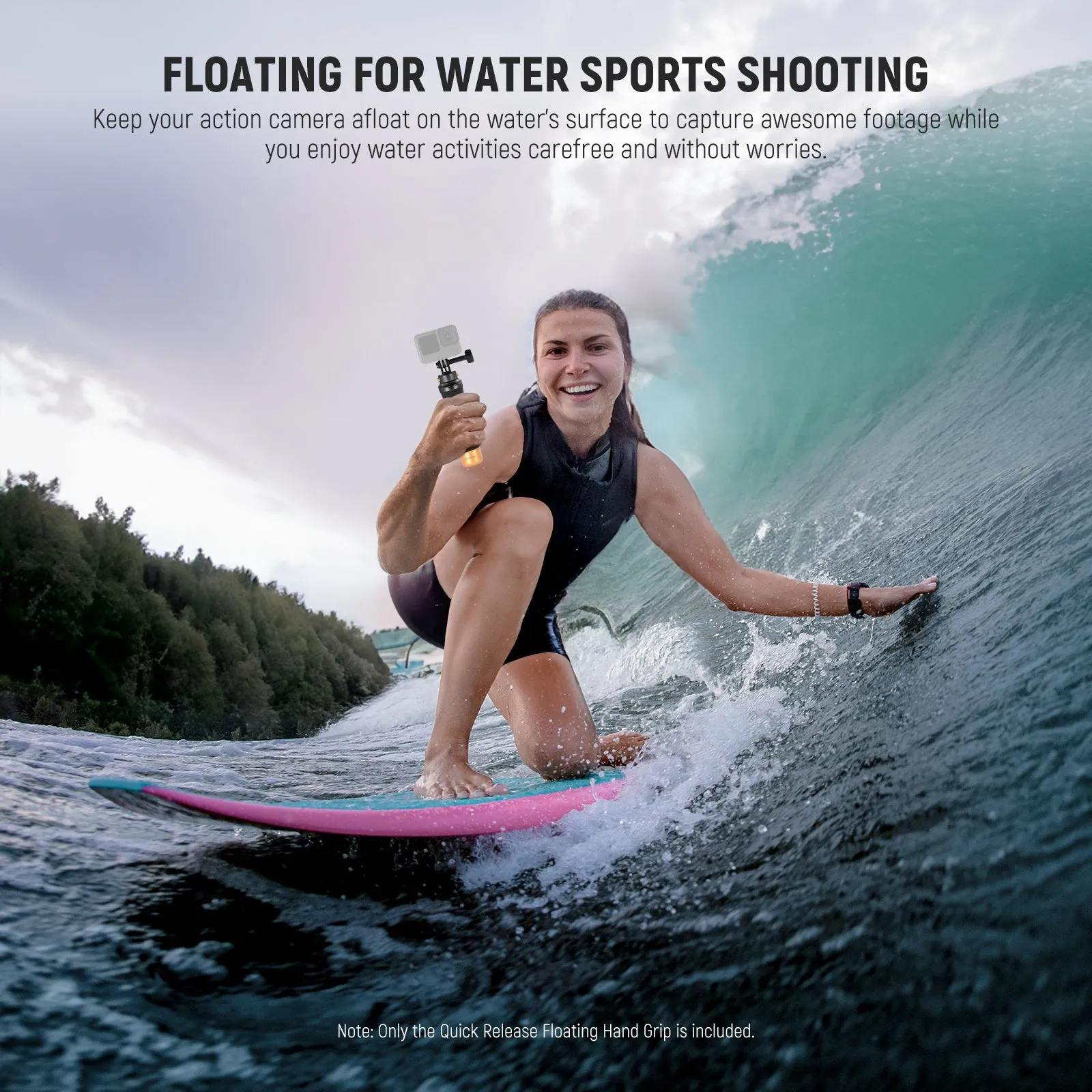 NEEWER GP23 Floating Hand Grip for Action Camera