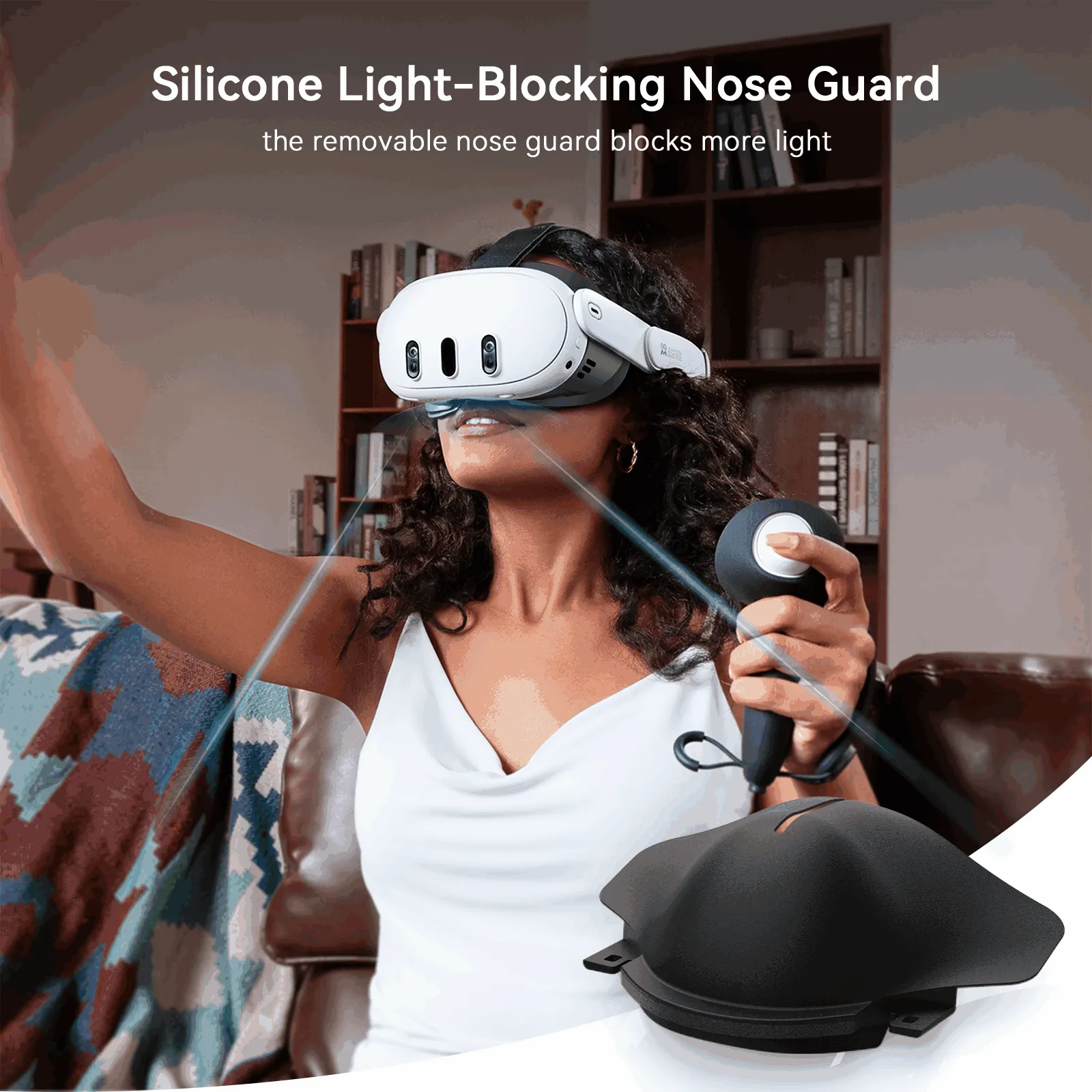 PU Leather Facial Interface for Quest 3 (Q3FC1)