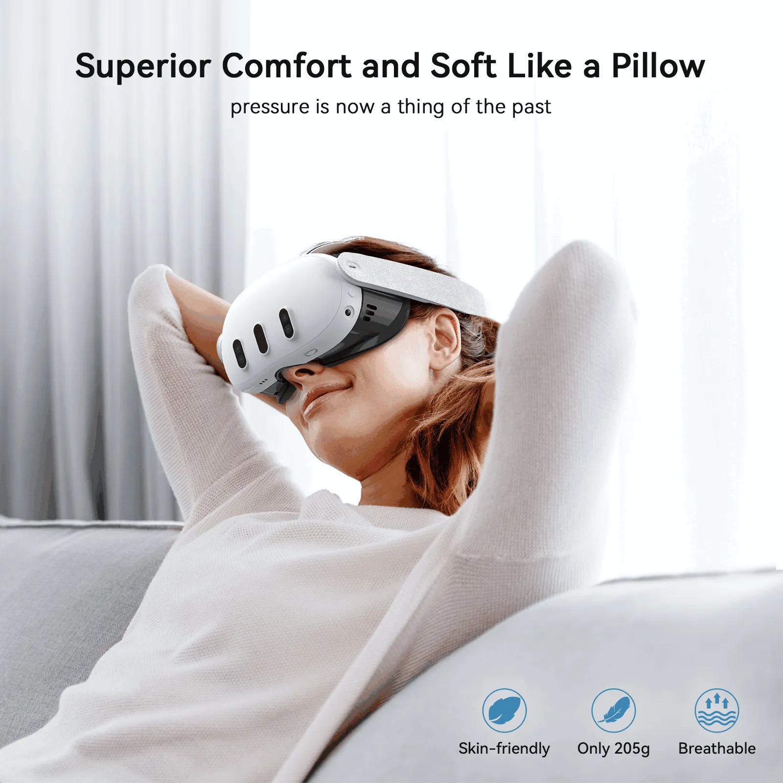 PU Leather Facial Interface for Quest 3 (Q3FC1)