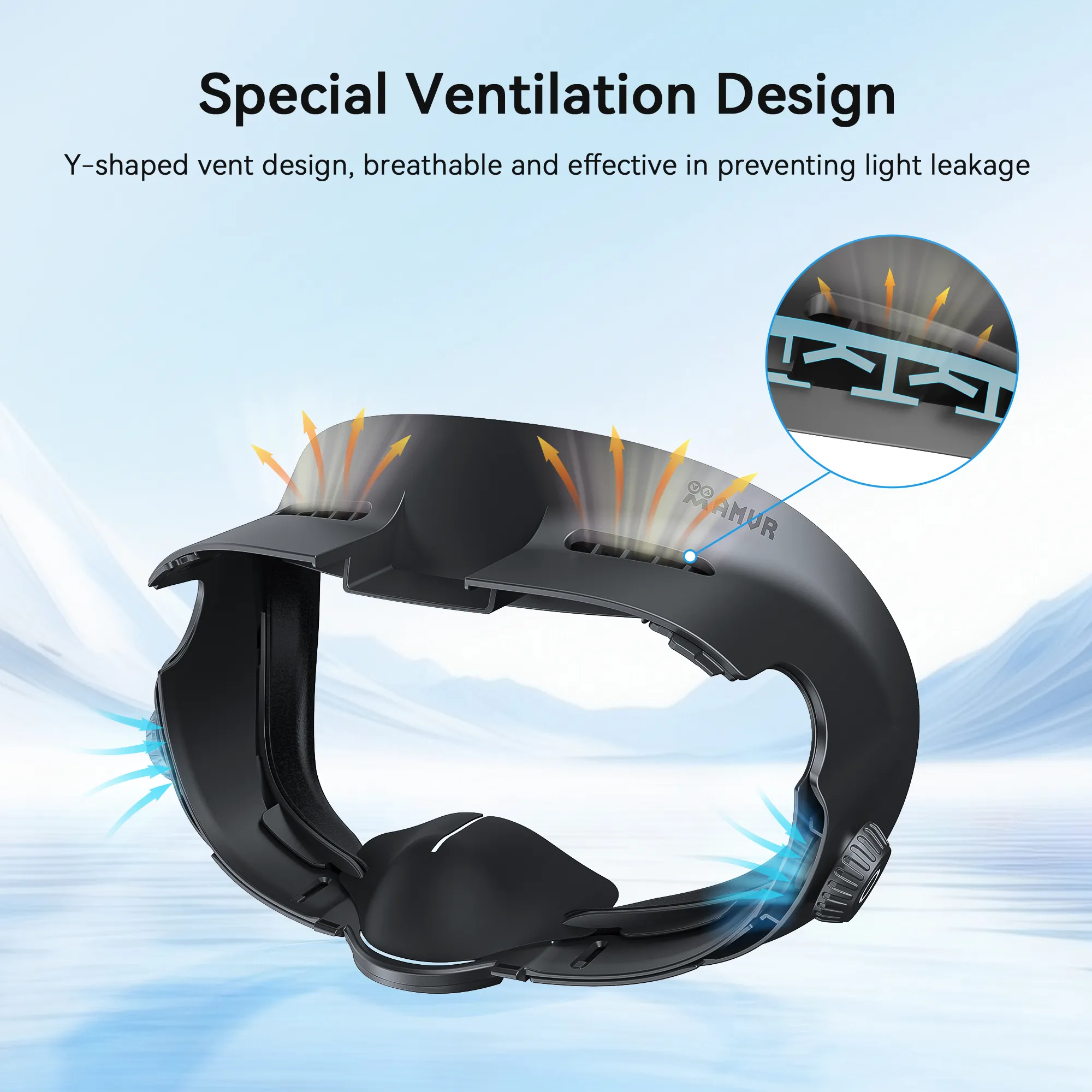 PU Leather Facial Interface for Quest 3 (Q3FC3)