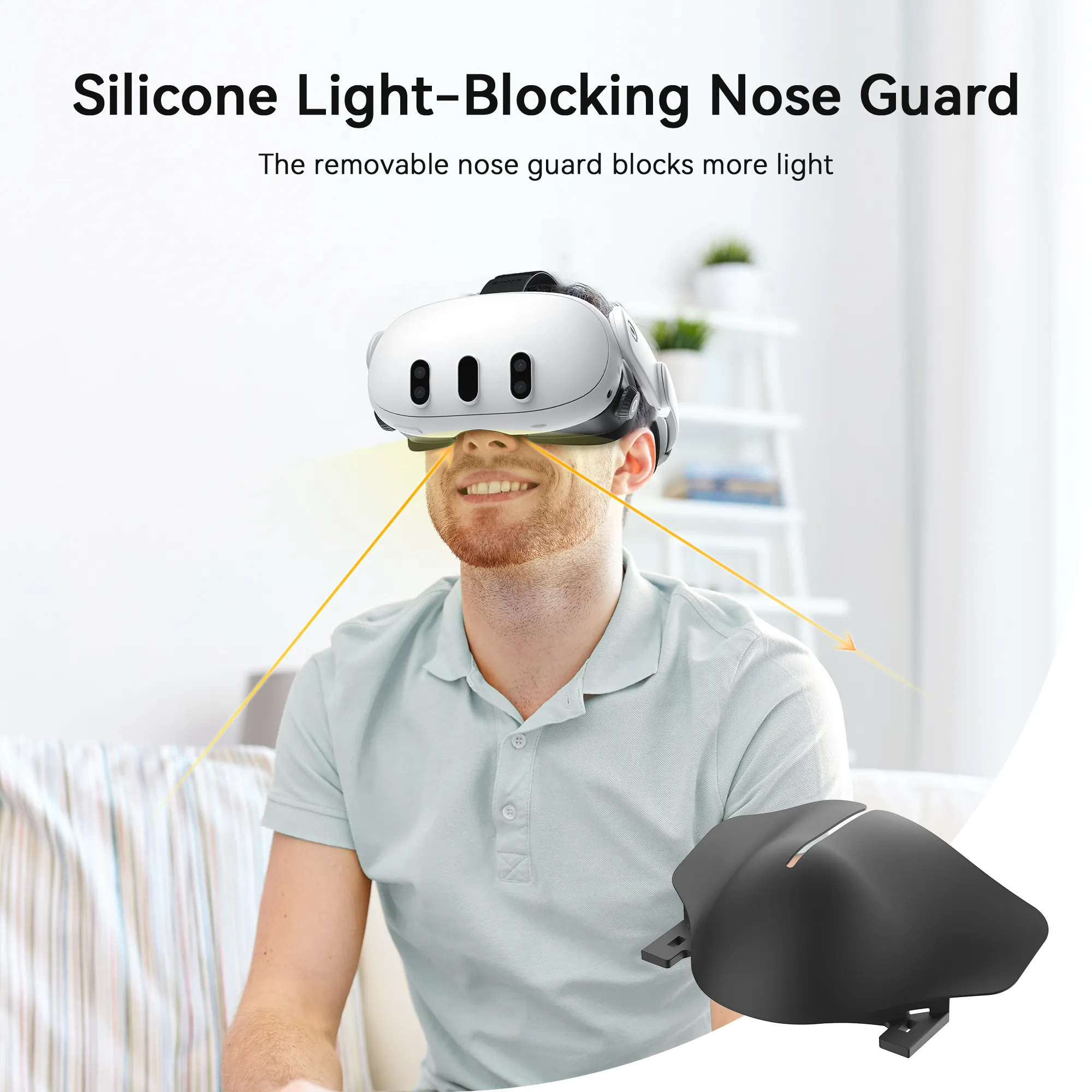 PU Leather Facial Interface for Quest 3 (Q3FC3)