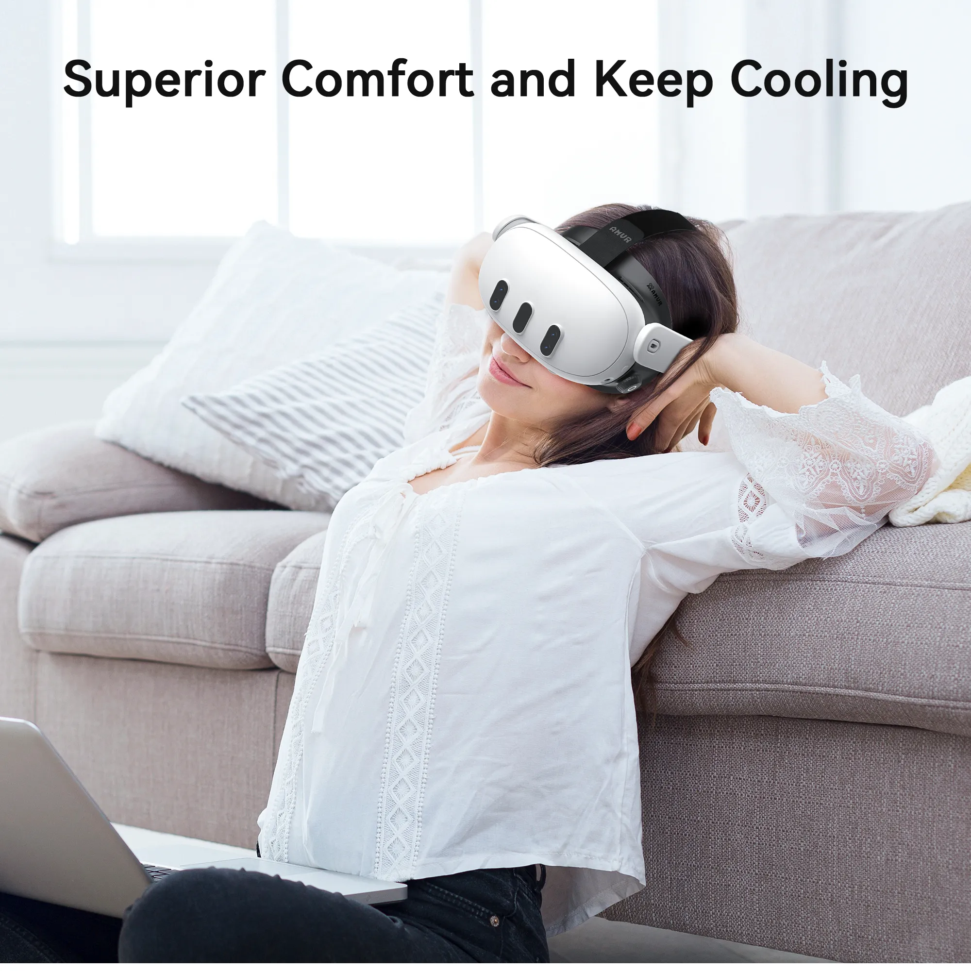 PU Leather Facial Interface for Quest 3 (Q3FC3)