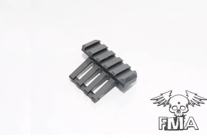 "One o''clock"  type opaque RIS rail - black