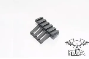 "One o''clock"  type opaque RIS rail - black