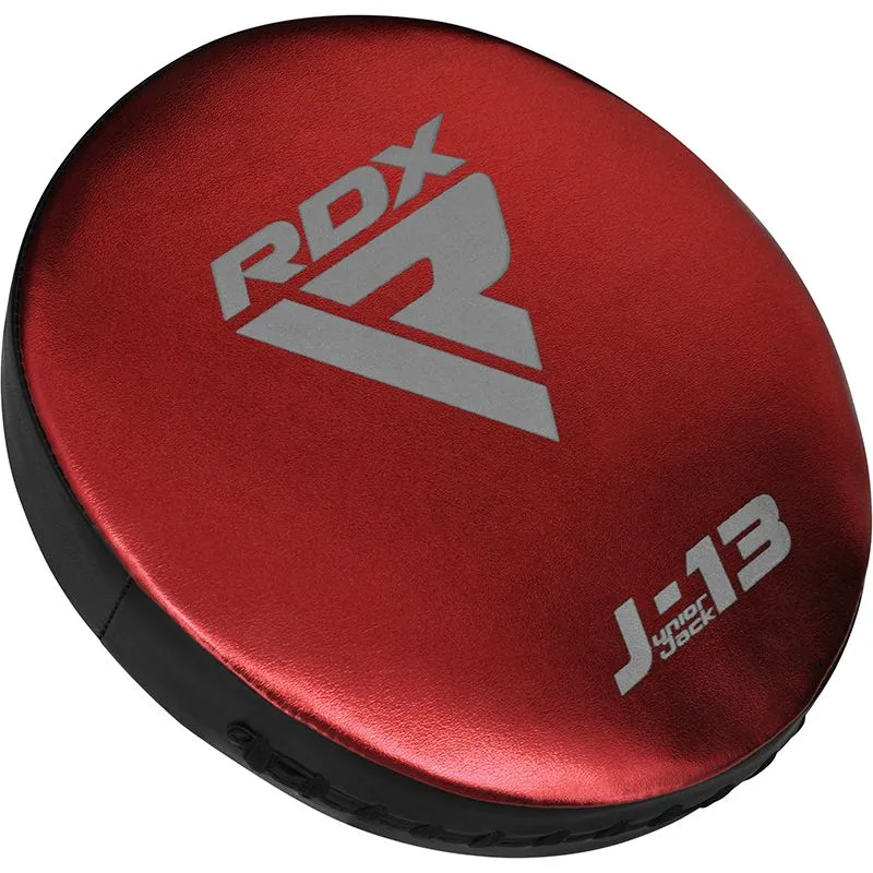 RDX J13 KIDS 8oz Red boxing gloves and focus Pads Set