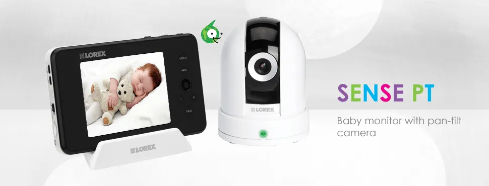 Wireless baby monitor with PTZ camera and 3.5inch monitor