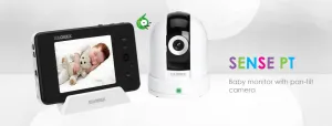 Wireless baby monitor with PTZ camera and 3.5inch monitor