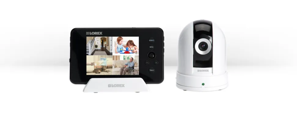 Wireless baby monitor with PTZ camera and 3.5inch monitor